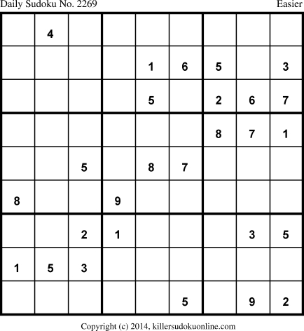 Killer Sudoku for 5/20/2014