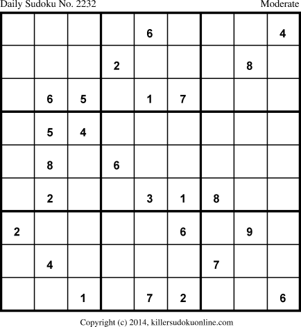 Killer Sudoku for 4/13/2014