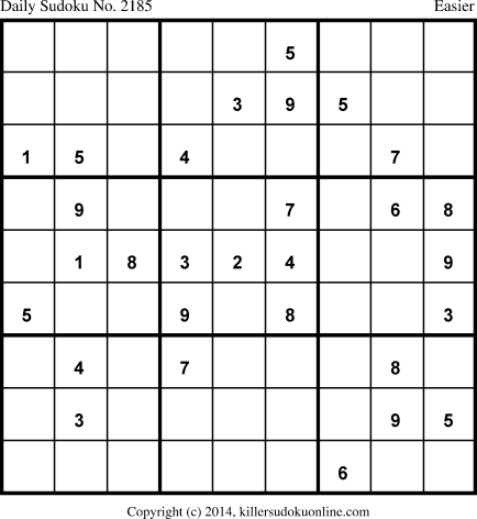 Killer Sudoku for 2/25/2014