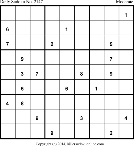 Killer Sudoku for 1/18/2014