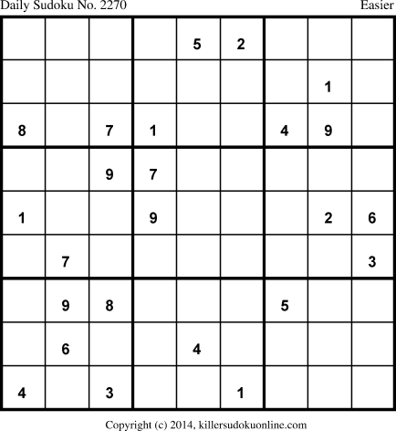 Killer Sudoku for 5/21/2014