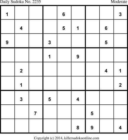 Killer Sudoku for 4/16/2014