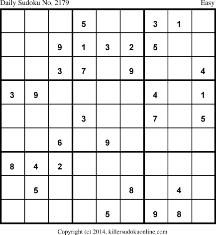 Killer Sudoku for 2/19/2014