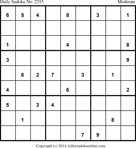 Killer Sudoku for 3/27/2014