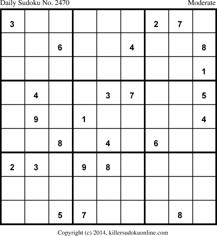 Killer Sudoku for 12/7/2014