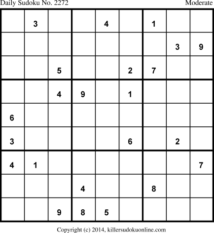 Killer Sudoku for 5/23/2014