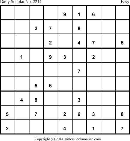 Killer Sudoku for 3/26/2014