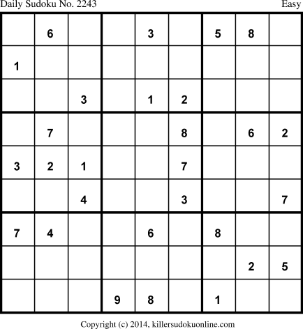 Killer Sudoku for 4/24/2014