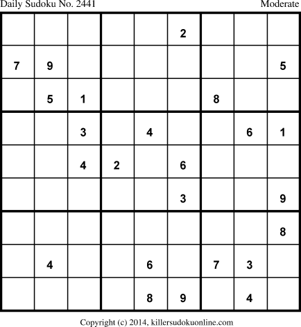 Killer Sudoku for 11/8/2014