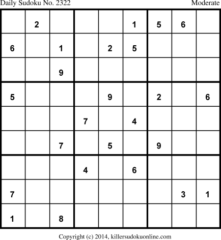 Killer Sudoku for 7/12/2014