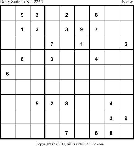 Killer Sudoku for 5/13/2014
