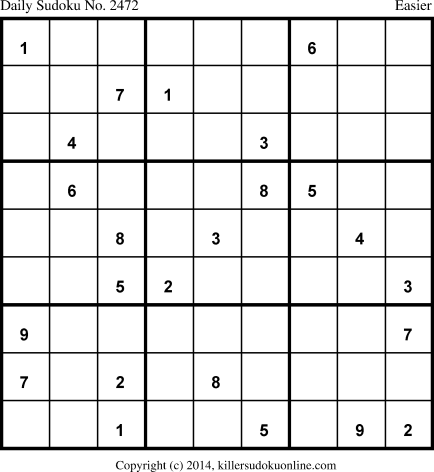 Killer Sudoku for 12/9/2014