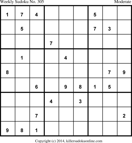 Killer Sudoku for 1/6/2014