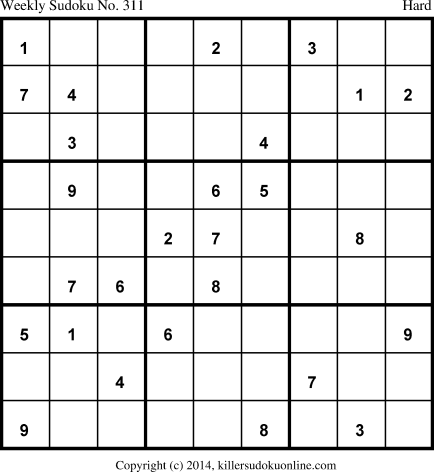 Killer Sudoku for 2/17/2014