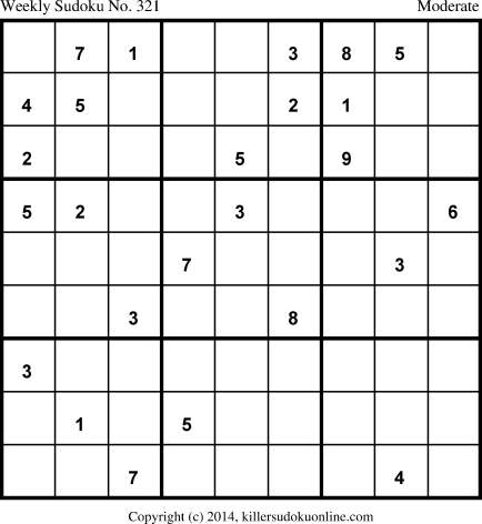 Killer Sudoku for 4/28/2014