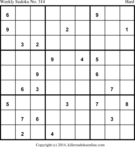 Killer Sudoku for 3/10/2014
