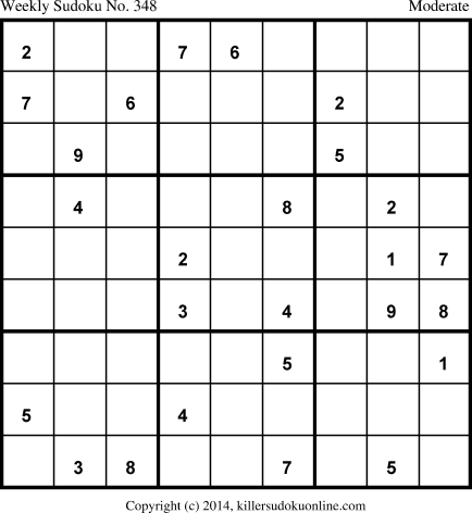 Killer Sudoku for 11/3/2014