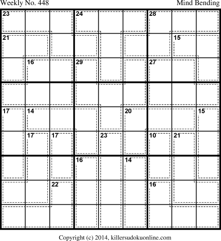 Killer Sudoku for 8/4/2014