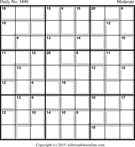 Killer Sudoku for 7/9/2015