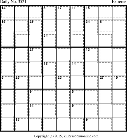 Killer Sudoku for 8/9/2015