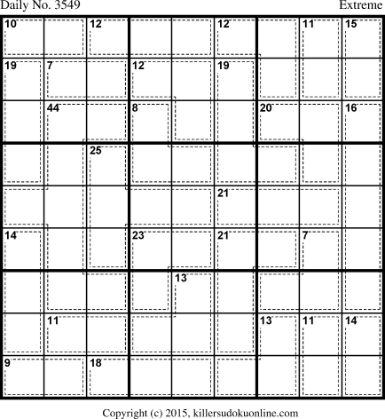 Killer Sudoku for 9/6/2015