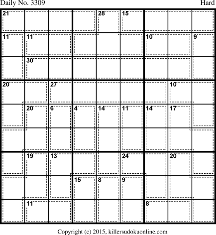 Killer Sudoku for 1/9/2015