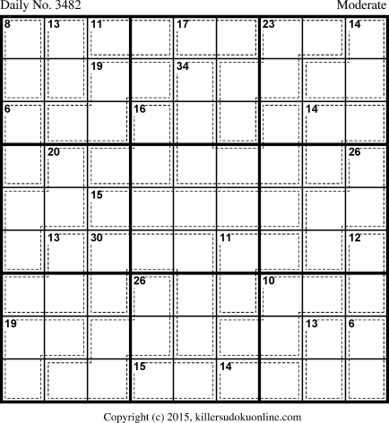 Killer Sudoku for 7/1/2015