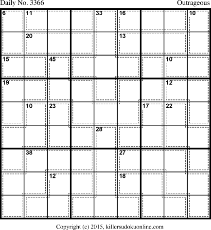 Killer Sudoku for 3/7/2015