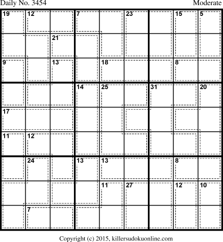 Killer Sudoku for 6/3/2015
