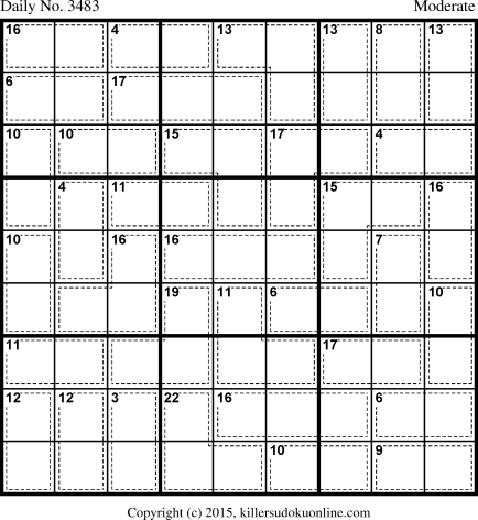 Killer Sudoku for 7/2/2015