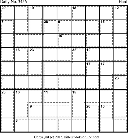 Killer Sudoku for 6/5/2015