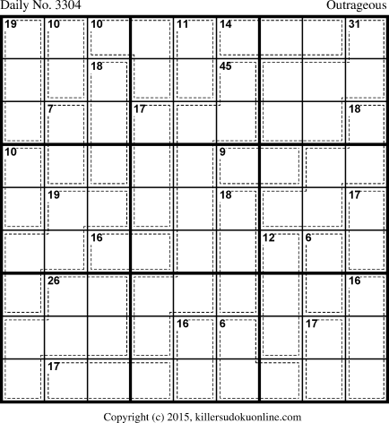 Killer Sudoku for 1/4/2015