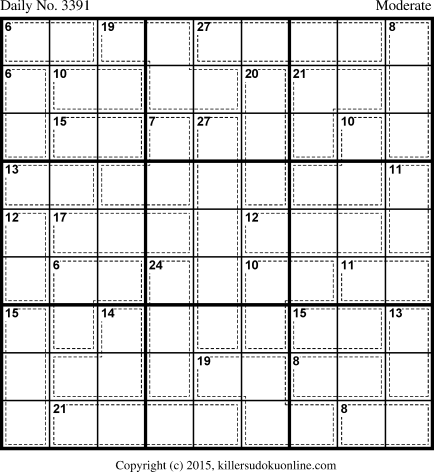 Killer Sudoku for 4/1/2015