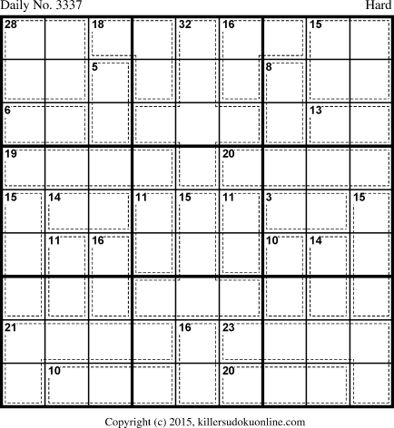 Killer Sudoku for 2/6/2015