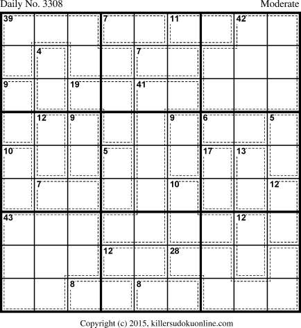 Killer Sudoku for 1/8/2015