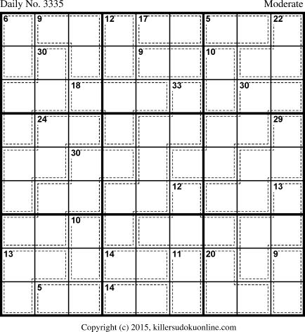 Killer Sudoku for 2/4/2015