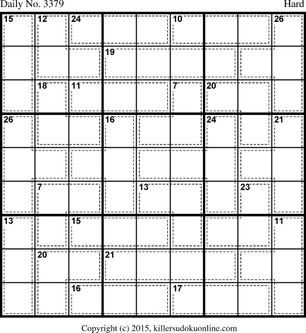 Killer Sudoku for 3/20/2015