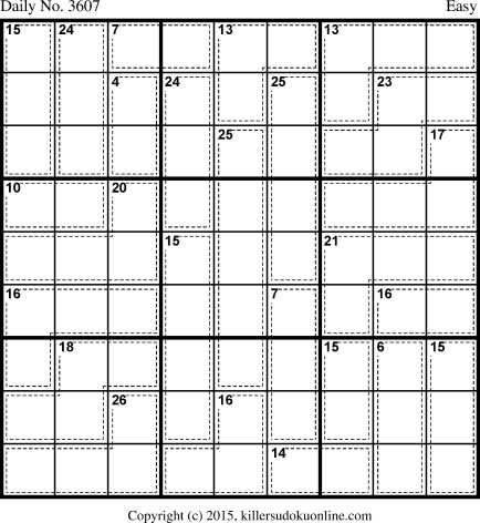 Killer Sudoku for 11/3/2015