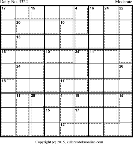 Killer Sudoku for 1/22/2015