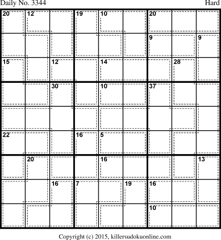 Killer Sudoku for 2/13/2015