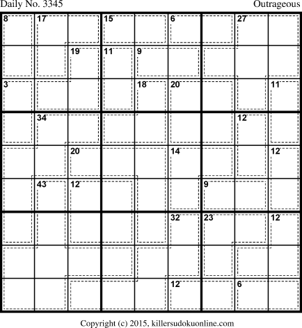 Killer Sudoku for 2/14/2015