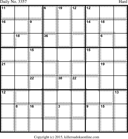 Killer Sudoku for 2/26/2015