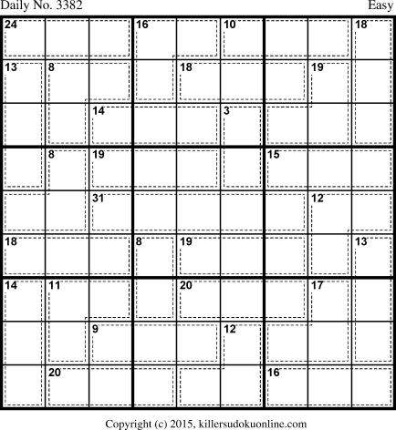 Killer Sudoku for 3/23/2015