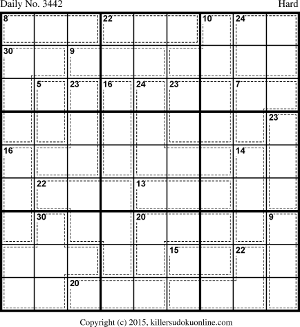 Killer Sudoku for 5/22/2015