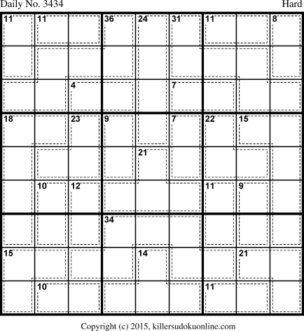 Killer Sudoku for 5/14/2015