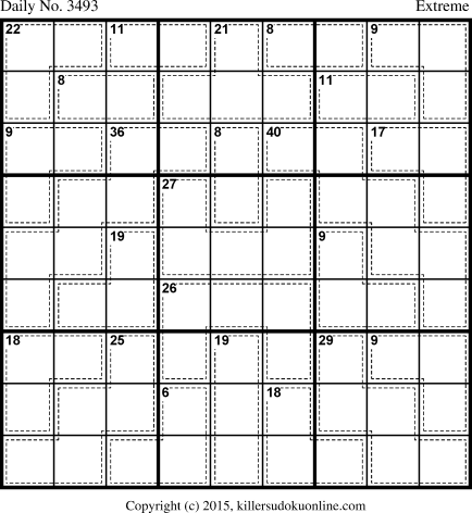 Killer Sudoku for 7/12/2015