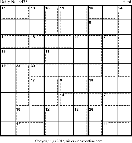 Killer Sudoku for 5/15/2015