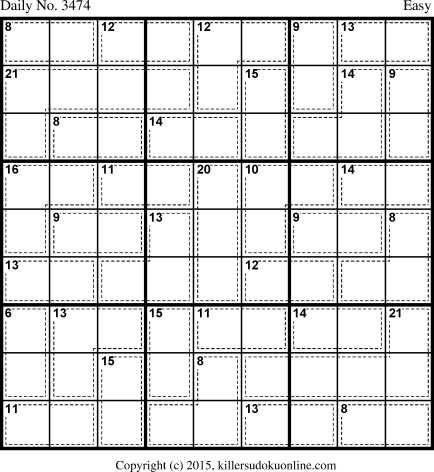 Killer Sudoku for 6/23/2015