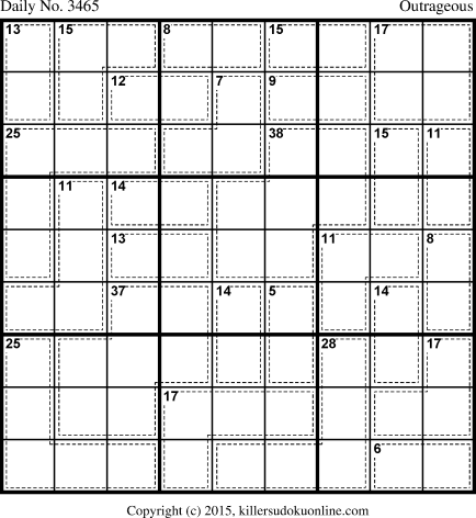 Killer Sudoku for 6/14/2015