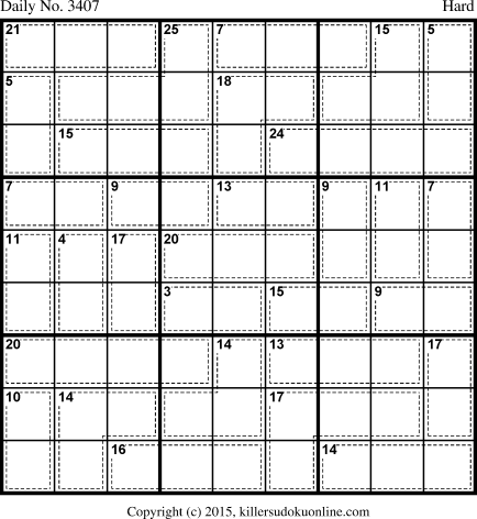 Killer Sudoku for 4/17/2015